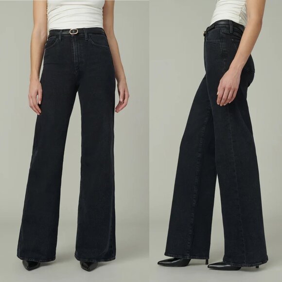 Joe's The MIA High Rise Wide Leg Black Jeans In Bewitched Size 31 - Picture 2 of 11